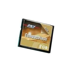  PNY PCF02GRF3 2GB CompactFlash Memory Card Electronics