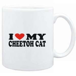  Mug White  I LOVE MY Cheetoh  Cats