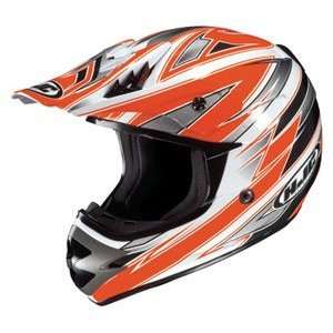  HJC AC X3 Option MC 6 Motocross Helmet Orange Large 