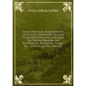   EnthÃ¤lt (German Edition) Ernst Ludwig Gerber  Books