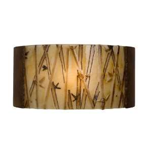  A19 reFusion Asia Wall Sconce Butternut and Multi Caramel 