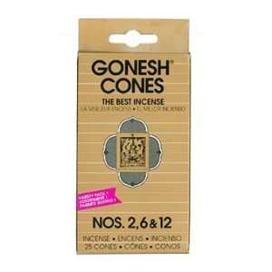  Gonesh Variety Pack Incense Cones No. 2, 6 & 12