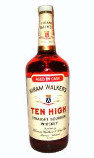 Hiram Walkers Ten High Bourbon Whiskey OLD & RARE  