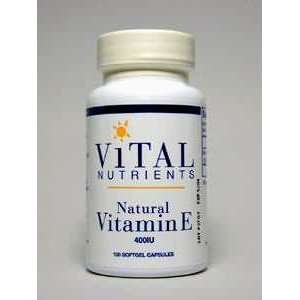 Vital Nutrients   Vitamin E 400iu (d alpha tocop) 100 gels [Health and 
