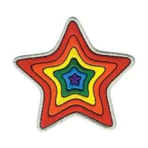  C&D Visionary Patches Rainbow Star; 6 Items/Order Arts 