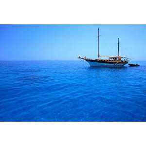  Yacht Anchored in Waters of Gulf of Orosei, Sardinia 