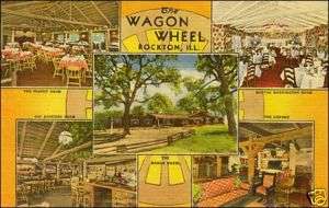 Wagon Wheel Restaurant Rockton, IL. Linen.  