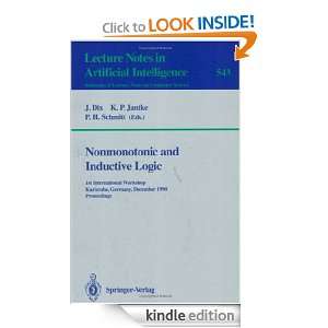 Nonmonotonic and Inductive Logic 1st International Workshop 