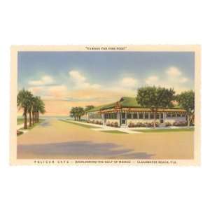  Pelican Cafe, Clearwater, Florida Travel Premium Poster 