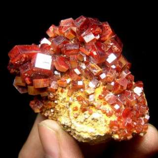 red vanadinite a nice cluster of stacked vanadinite crystals aggregate 