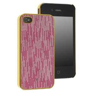Chromo Inc Luxury Pink Vertical Lines Case Cover For Apple iPhone 4 4S 