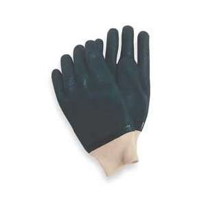 Condor 3BA50 Glove, PVC, Rough, Black, Size Large, Pr  