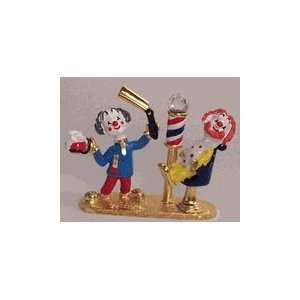  Pewter Barber Clowns 