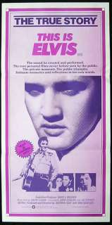 THIS IS ELVIS 1981 Elvis Presley daybill Movie poster  