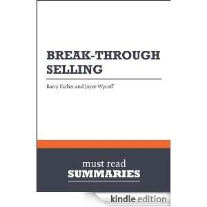 Summary Break Through Selling   Barry Farber and Joyce Wicoff Must 