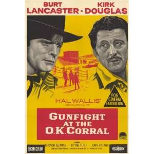  Gunfight at the O.K. Corral (1963) 27 x 40 Movie Poster 