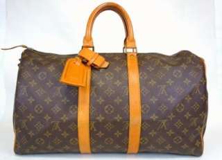 AUTHENTIC LOUIS VUITTON MONOGRAM OLD MODEL KEEPALL 45 DUFFLE GYM 