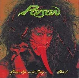 Poison Open Up And Say Ahh LP Greek pressing banned  