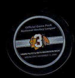   Blackhawks #3 Retirement Logo Game Hockey Puck Check My Other Pucks