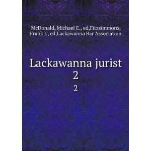   ,Fitzsimmons, Frank J., ed,Lackawanna Bar Association McDonald Books