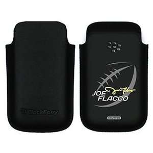  Joe Flacco Football on BlackBerry Leather Pocket Case  
