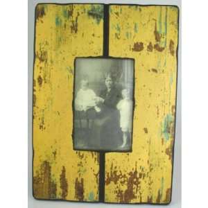   Yellow Barn Wood Vintage Look Photo Frame Case Pack 6