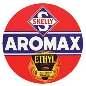   Liners 00088 SignPast Skelly Aromax Round Reproduction Vintage Sign