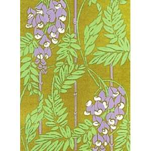  Background Cards Vintage Art Nouveau Wisteria Lavender 