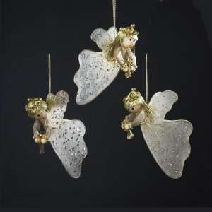   Angels with Gold Instruments Christmas Ornaments 6