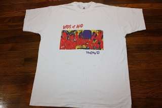 XL * vtg 90s 1994 LORDS OF ACID voodoo u T SHIRT * COOP ART  