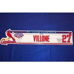  St. Louis Cardinals Ron Villone 2008 Opening Day Locker 