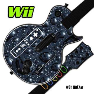 Skin Decal Cover for GUITAR HERO 3 III Nintendo Wii Les Paul   Wet 