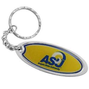  NCAA Angelo State Rams Domed Oval Keychain Sports 