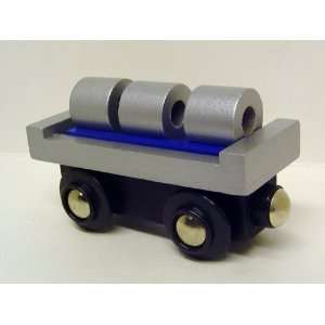  Railroad Wooden   Flatcar Wagon ~50215 Toys & Games