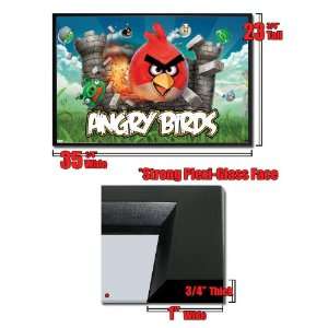  Framed Angry Birds Poster Puzzle Game Fr 201303