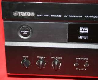 YAMAHA RX V420 200 WATT NATURAL SOUND 5.1 AV RECEIVER  