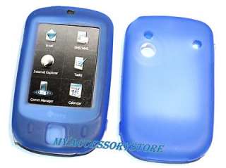   Verizon Vogue XV6900 Blue Silicone Rubber Jelly Soft Phone Case Cover