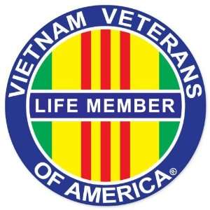 Vietnam Veterans sign symbol car bumper sticker 8 x 2