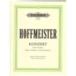  Hoffmeister Franz Anton Concerto in D Major Viola Piano by 