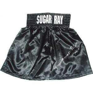  Sugar Ray Leonard Autographed Boxing Trunks Sports 