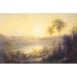   Poster Print on Canvas by Frederic Edwin Church, 32x19