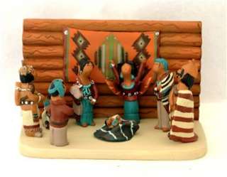 Native American Navajo Miniature Nativity Creche  