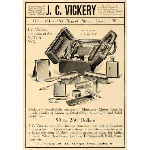  1907 Ad J.C. Vickery Miniature Motor Bag Sizes Pricing 