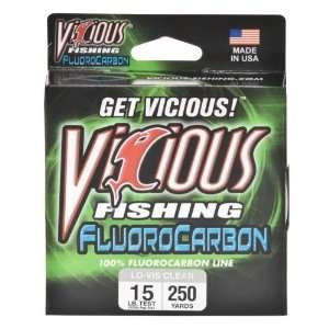 Academy Sports Vicious 15 lb.   250 yards Fluorocarbon Fishing Line