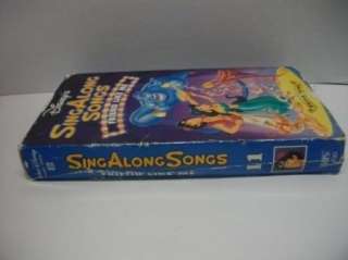 Walt Disney Sing Along Songs   Aladdin Friends Like Me  VHS cartoon 