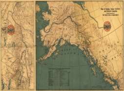 1904 Map of Alaska, Yukon Territory &British Columbia  