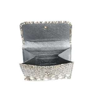  Anthoni Crown Lady Leather Wallet Purse Grey Pearl color 