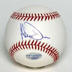  Adam Dunn Autographed Ball   Official Major League Sports 