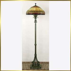 Tiffany Floor Lamp, QZTF9320BB, 2 lights, Antique Bronze, 18 wide X 