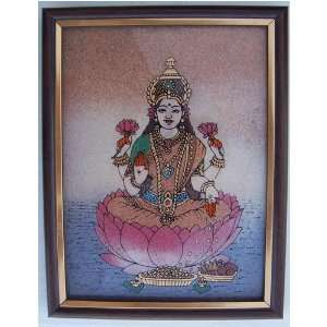    Lord laxmi sitting on Lotus Flower, Gem Art Craft 